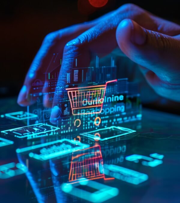 hands-interacting-with-glowing-holographic-shopping-cart-display-modern-digital-shopping-envi