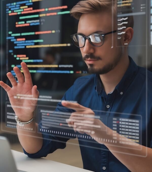 portrait-male-coder-working-holographic-screen-that-shows-coding-programming-lines