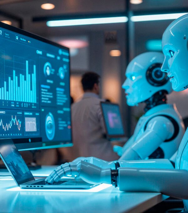 robots-analyzing-data-computer-screens